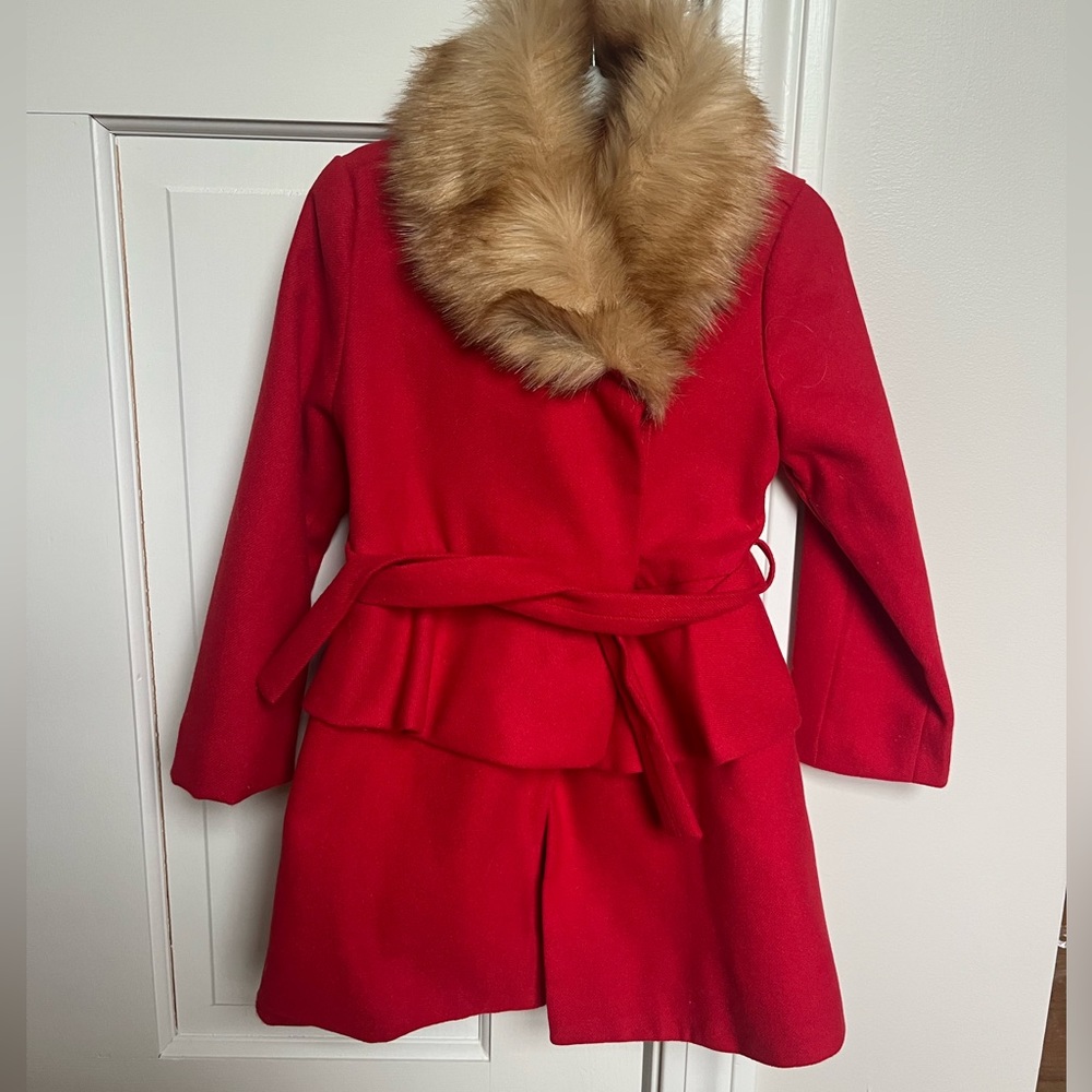Janie and Jack red coat in 2t